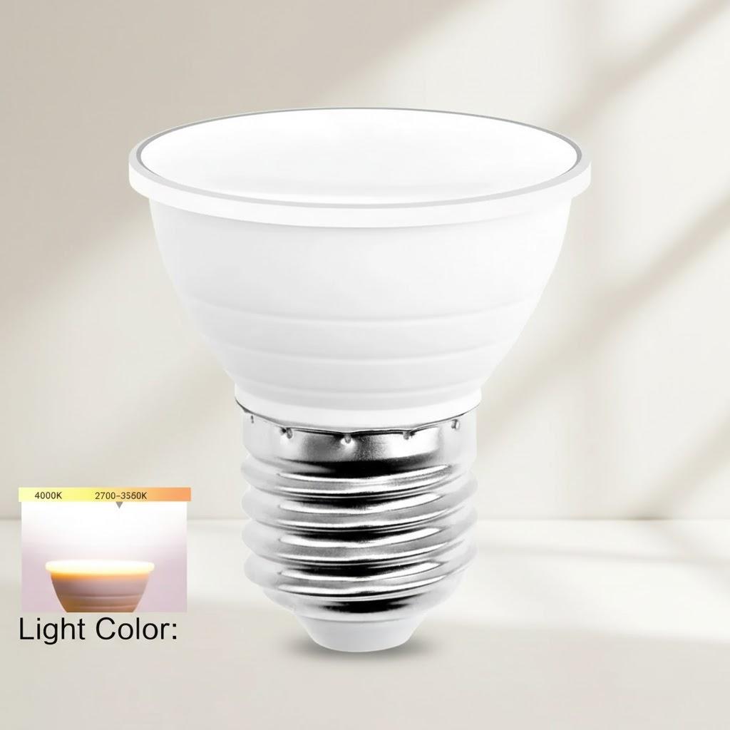 

Smart LED RGB Bulb with Remote Control - Dimmable Colorful Lights for Home Decor Ceiling Spotlights