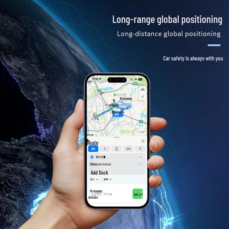 Magnetic GPS Tracker for Cars, Motorcycles, and Bicycles – Rechargeable Anti-theft Positioning Device