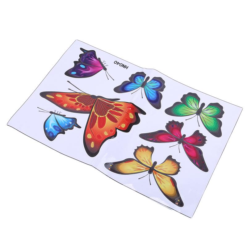 Color Gradient Butterfly Car Waterproof Sticker