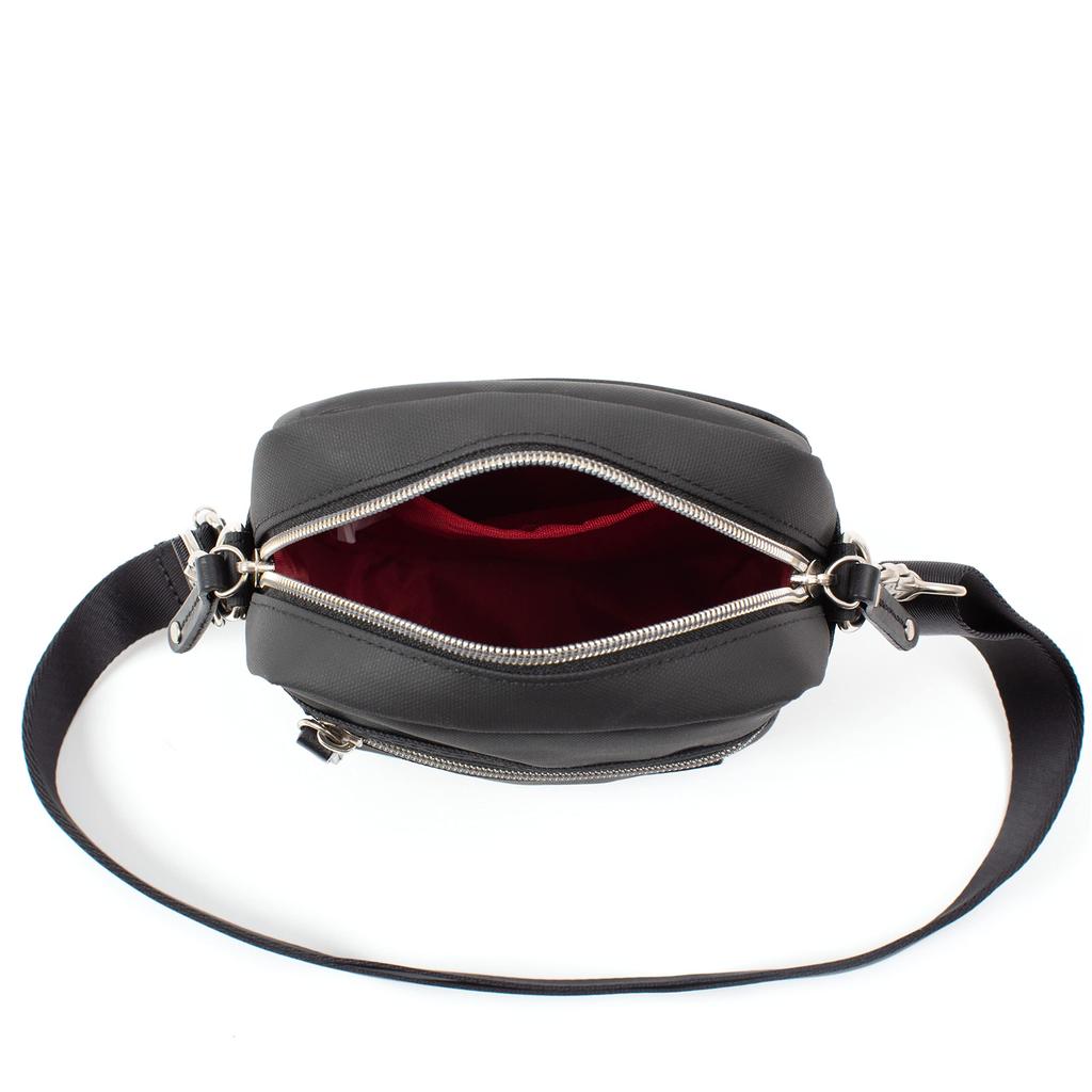 Heart Made Factory Mini Coated Polyester Shoulder Bag, Stylish Series, FY-0525 (Navy)