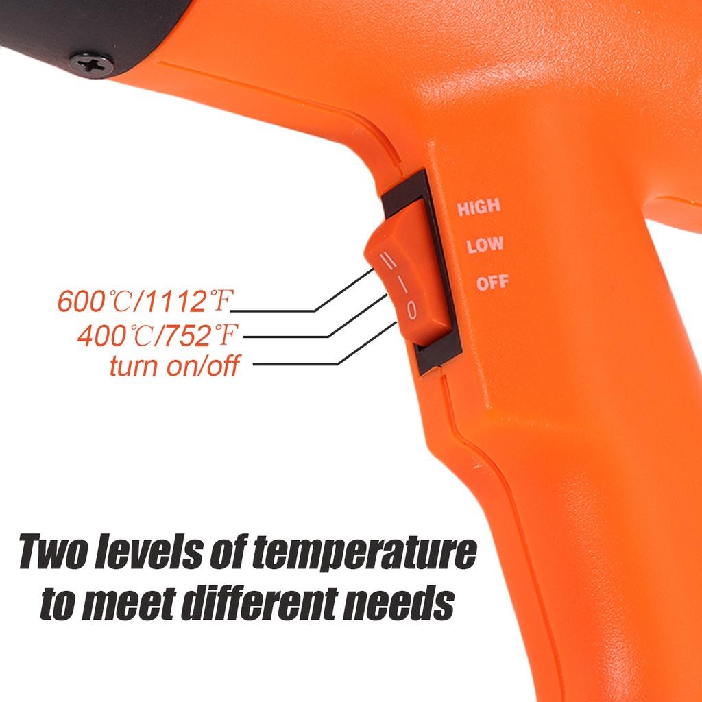 Heat Guns Electric Heating Guns 2000W Hot Air Industrial Tool Dual Temperature Building Temperature 220V