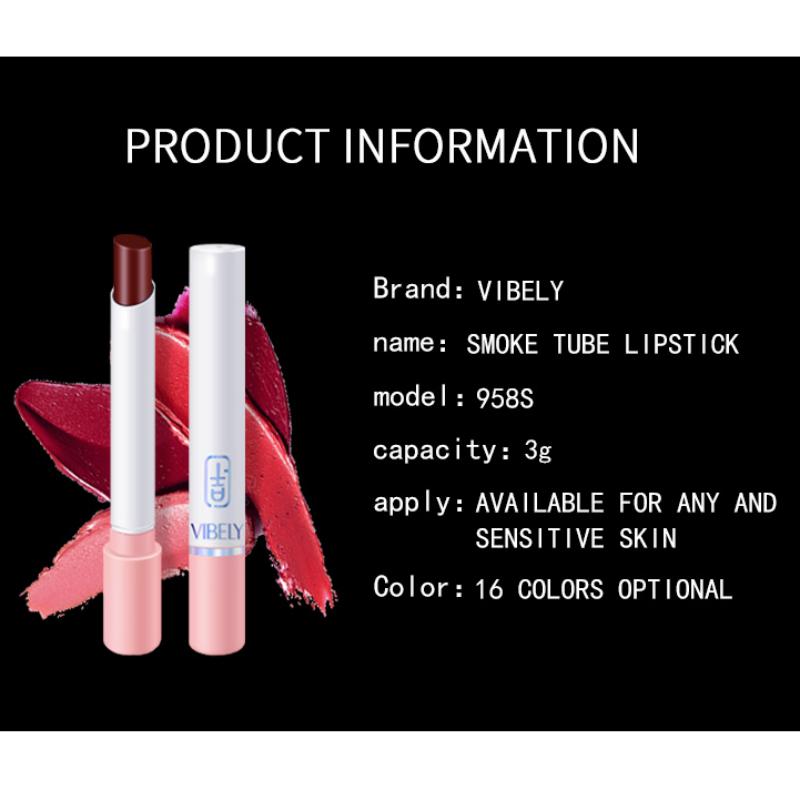 Moteriškas lūpų makiažas Seksualūs matiniai ilgalaikiai vandeniui atsparūs drėkinamieji lūpų dažai