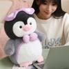 New Penguin Hug Fish Plush Toy Soft Stuffed Animal Penguin Kawaii Peluche Room Decor Birthday Gift