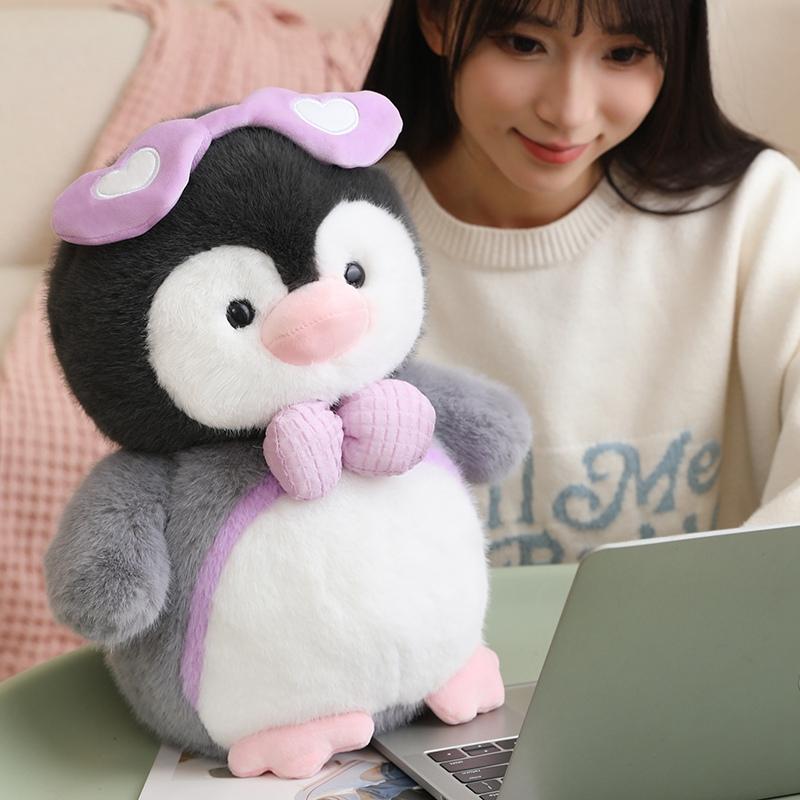 New Penguin Hug Fish Plush Toy Soft Stuffed Animal Penguin Kawaii Peluche Room Decor Birthday Gift