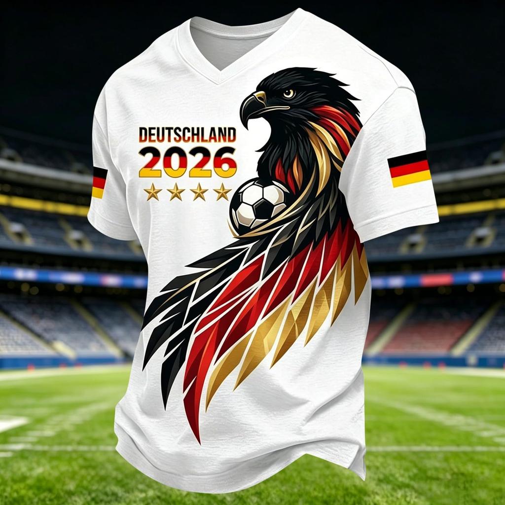 Men's Casual Short Sleeve T-Shirt Lightweight Breathable Fabric Crew Neck Printed Graphic Tee for Everyday Wear and Outdoor Activities