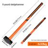 Jundingying 6lb Shock-Absorbing Octagonal Sledgehammer