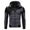 Men's Color-Block Double Zipper Hoodie – Casual Sportswear