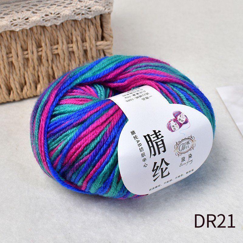 Scarf Thread, Wiring, Table Tennis Yarn, Doudou Thread, Dotted Yarn, Hand-Woven Colored Ball Doudou Wool, Stick Needle Thread