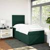 Maison Exclusive - Sommier à lattes de lit et matelas Vert foncé 80x200 cm Velours