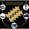 10PCS White Black for RCA Jack Lotus Head Female Socket Durable Audio Connector  Amplifier Audio