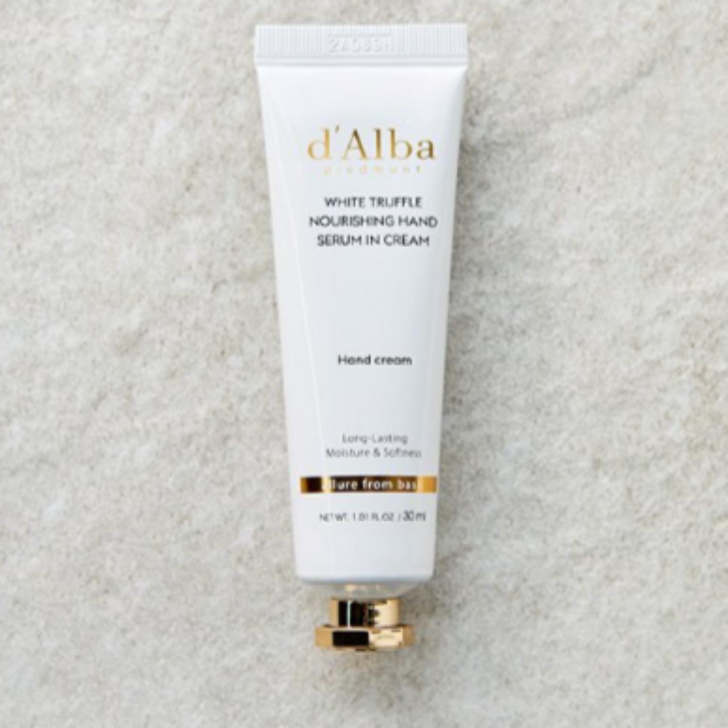 

d Alba White Truffle Nourishing Hand Serum in Cream