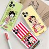 B-Betty-Cute-B-Boop for iPhone 17 16 15 14 13 12 11 Pro Max Plus Transparent Soft TPU Phone Cover