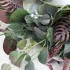 Delicate Faux Green Leaf Wreath Accessory Durable Wreath for Functional Use In Homes Garden and Wedding Decorations