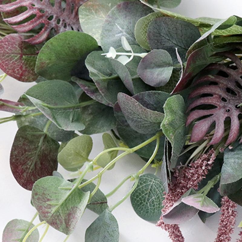 Delicate Faux Green Leaf Wreath Accessory Durable Wreath for Functional Use In Homes Garden and Wedding Decorations