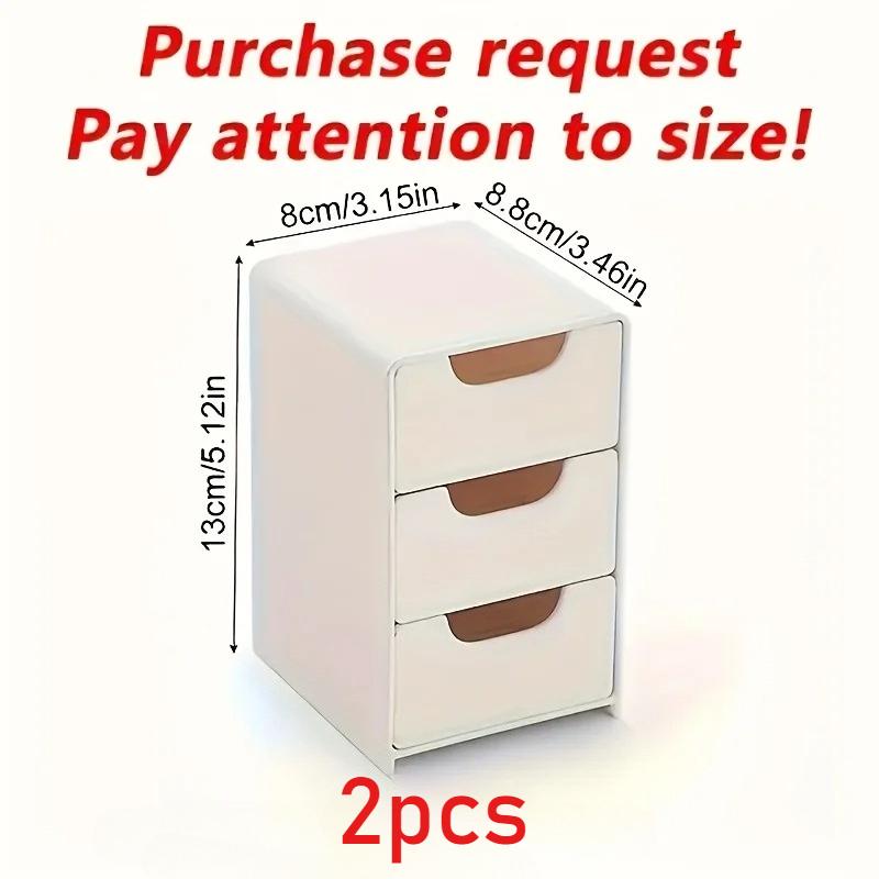 Modern 3-Tier Desktop Organizer with Drawers - Sleek Storage for Office, Jewelry, Makeup | Portable Multi-Use Tray & Divider