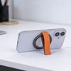 MagSafe Magnetic Phone Holder with Wrist Strap and Ring for Desktop Use.