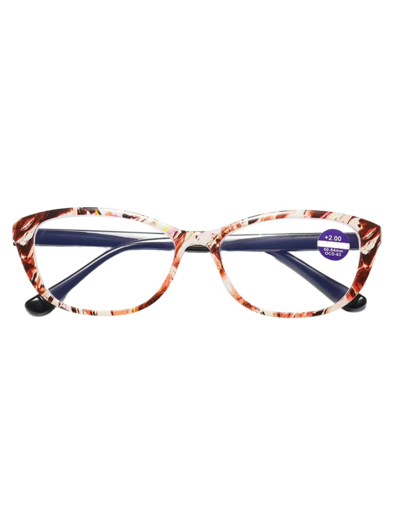 

Fashion printed reading glasses HD wear-resistant for middle-aged and elderly men women stylish durable 1