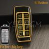 Soft Tpu Car Key Case For Genesis Key Fob Cover Keychain For Hyundai Gv80 Gv90 G70 G80 G90 Gv70 8 Buttons Accessories