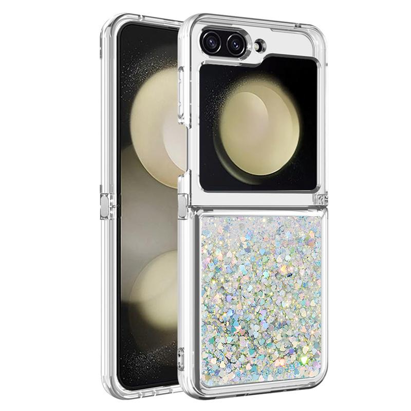 Estojo Z Flip7 Case Areia Movediça para Samsung Galaxy Z Flip 7 Capa Macia Líquida Brilhante Para Capa de Telefone Samsung Galaxy ZFlip 7 Capa