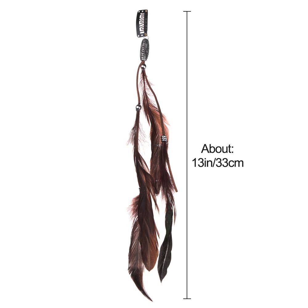 Fashion Handmade Extensions Hippie Headpieces Novelty Hairclips Headband Headwear Feather Hair Rope