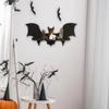 Creative Wooden Floating Shelves Bat-shaped Gothic Halloween Shelf  Home Decoration