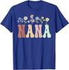 Grammy Gifts Women Wildflower Floral Design Grammy T-Shirt Women's Fashion Nana Gigi Grandma Tees Yaya Mimi Mother's Day Clothes