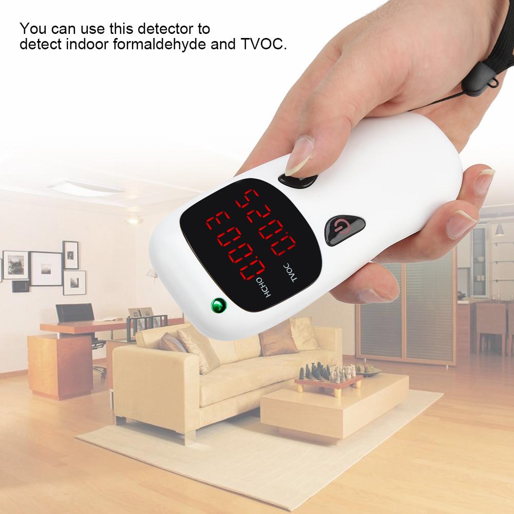 Portable Formaldehyde Detector Indoor Home Air Quality Tester HCHO Meter TVOC Monitor