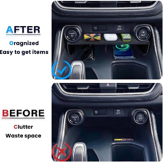 Center Console Organizer Compatible With Toyota Grand Highlander  2024 2025 2026 Ert Storage Tray With Anti-Slip Mat Interior Accessories