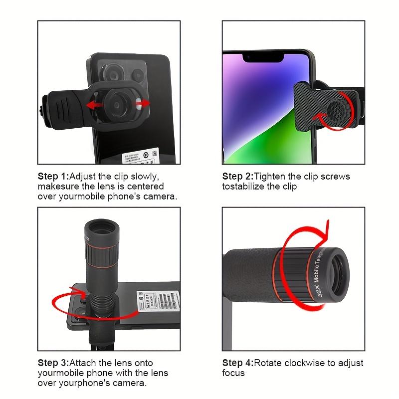 32X Telephoto Mobile Phone Telescope Zoom Lens High-definition Concert Viewing and Shooting Equipment