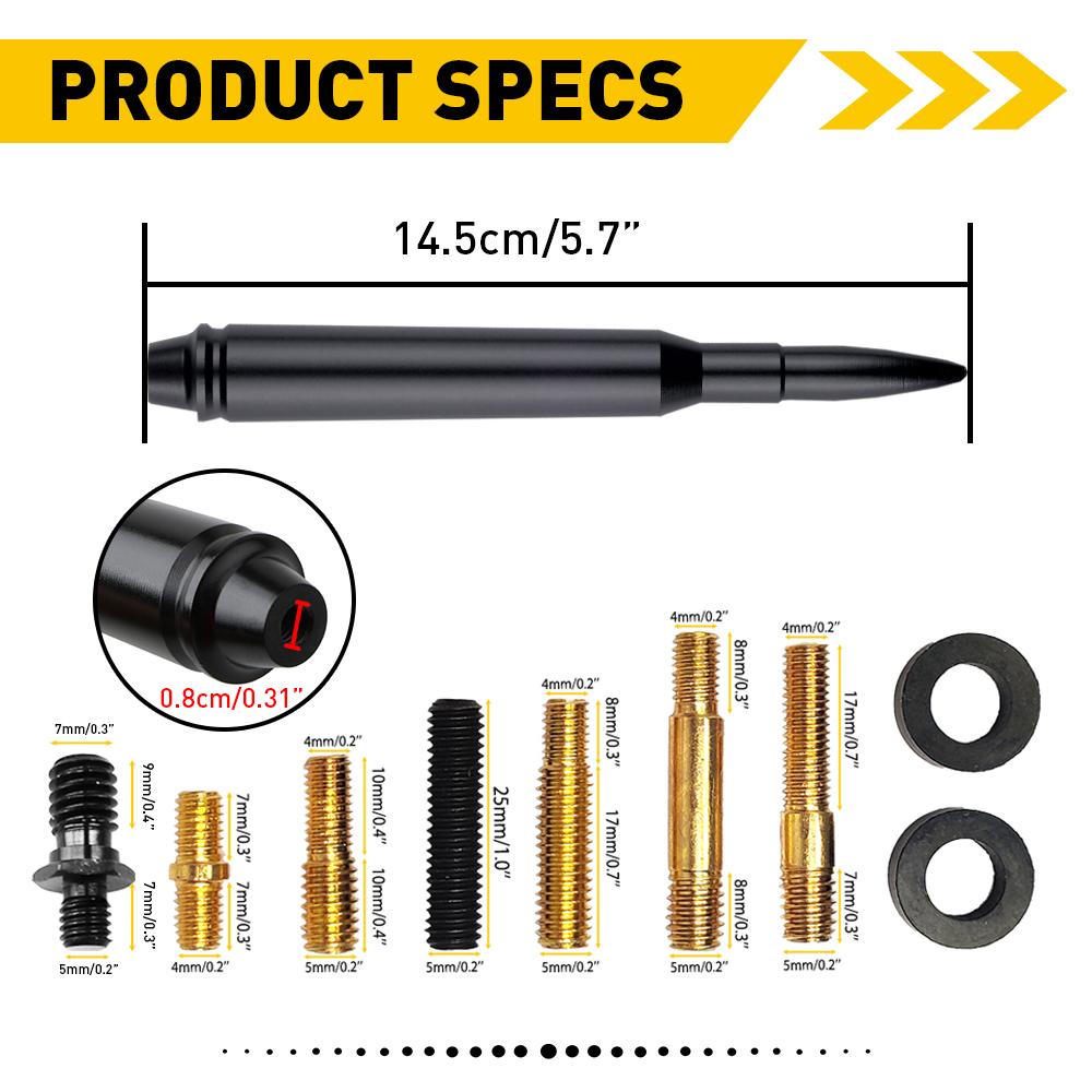 1Set Car Short Bullet Antenna Mast Radio 5.7Inch Black Aluminum For Motorcycles Cars Street Rods Car Accessories