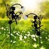 Outdoor, Household, Waterproof, Lawn, Floor Mounted, Iron Art, Cat Animal Shaped, Courtyard Garden Decoration, Solar Lights