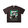 T-shirt Unisex in Cotone Pesante 260 GSM Filato Doppio Titolo 32 100% Cotone Pezzo Unico Stampa V74 Zoro