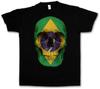 CLASSIC BRAZIL SKULL FLAG T-SHIRT - Biker MC Brasilia Banner Sizes S - 5XL