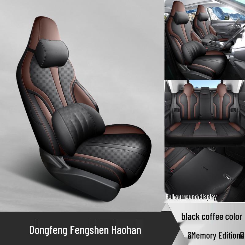 Universal Full Leather Car Seat Cushion for Dongfeng Haohan - New Model, Four Seasons, Five-Seat