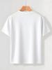 Kids Summer Crew Neck Short Sleeve T-Shirt with Line Art Basketball & Basketball Letter Print