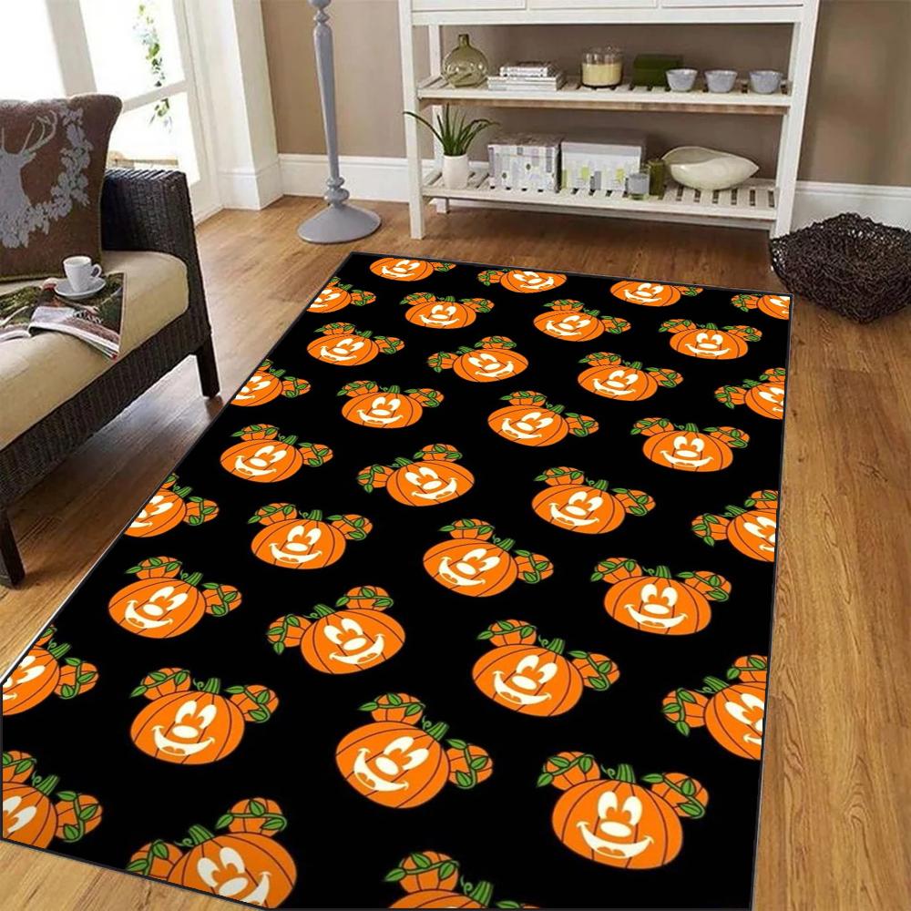 Mickey Minnie Halloween Carpet Rug for Bedroom Living Room Home Sofa Decoration,Large Decor Floor Mat Doormat