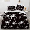 Spinnennetz Bettwäsche Bettbezug Set Halloween Thema Druck Deckenbezug Jungen Mädchen Schlafzimmer Dekor Bettwäsche Für Reißverschluss