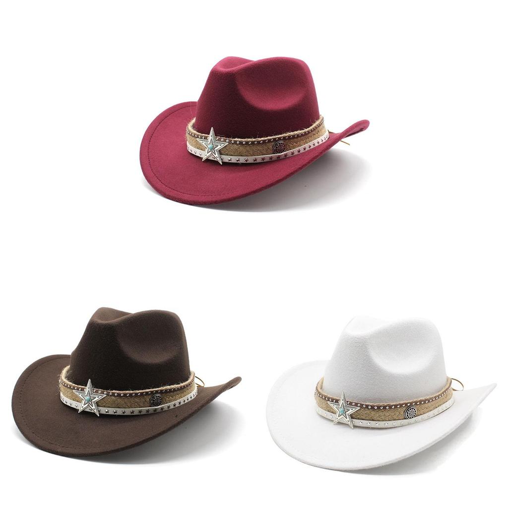 Classic Wool Felt Fedora Hat With Wide Brim For Summer Stylish Men Women