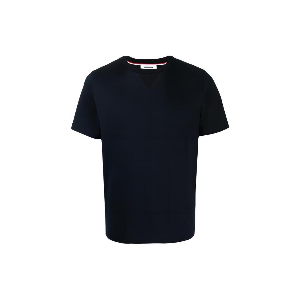 THOM BROWNE T-Shirts Men's Navy Crew Neck Moderate MJS143A-00042-415