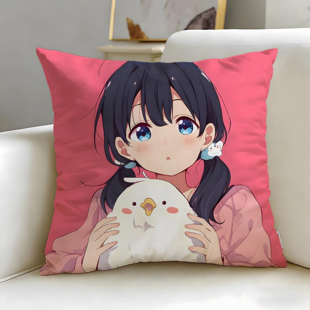 classic anime Tamako Market Cushion Cover Soft & Easy-Wash Pillow Case – Versatile for Couch, Bed, Travel and Office