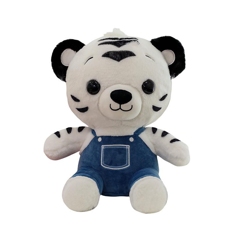 

Cowboy Tiger Plush Toy With Short Pile Velvet For Kids Bedroom Decor 30cm