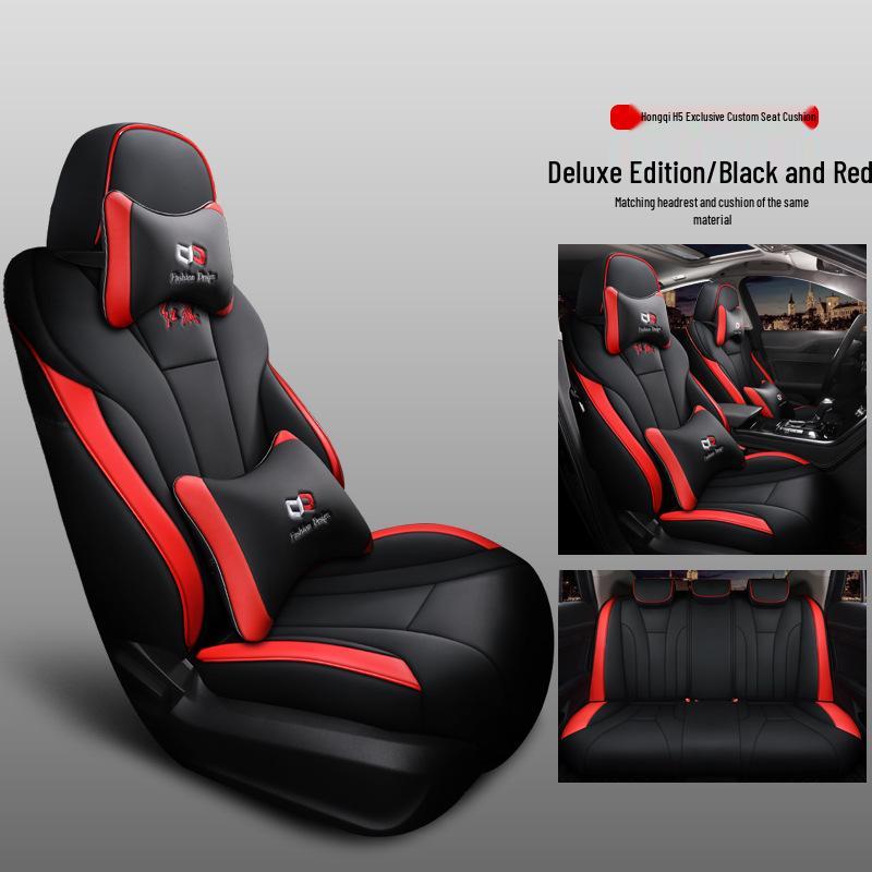 Original Leather Car Seat Cover for Hongqi H5 - Universal Fit, Full Coverage, All-Season, Five-Seat