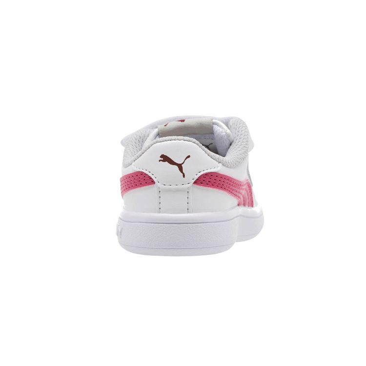 Puma Smash v2 Infant White Magenta Haze Baby Sneakers Fig Grey-Violet 365174-08