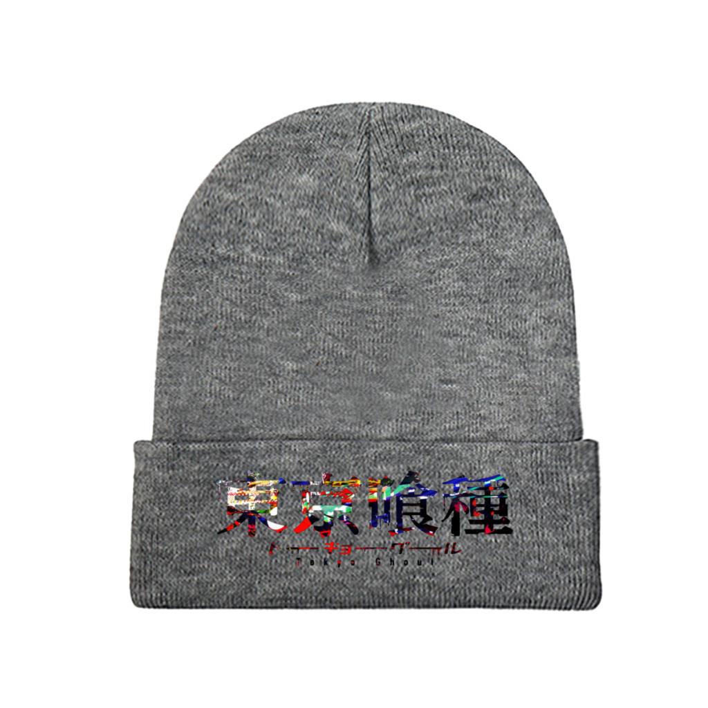 Tokyo Ghoul Strickmütze, Mützen, Wintermützen, warme Polyester-Freizeitmütze, Unisex, Damen