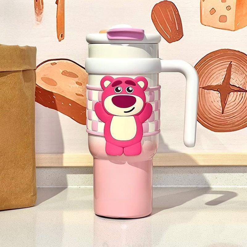 Crayon Shinchan Cartoon Style Reusable Thermos With Handle For Kids And Teens
