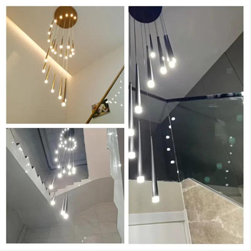 Nordic Led Pendant Lamp Long Downlight Kitchen Restaurant Bar Chandelier Decorative Chandelier Bedside Chandelier Ceiling Lights