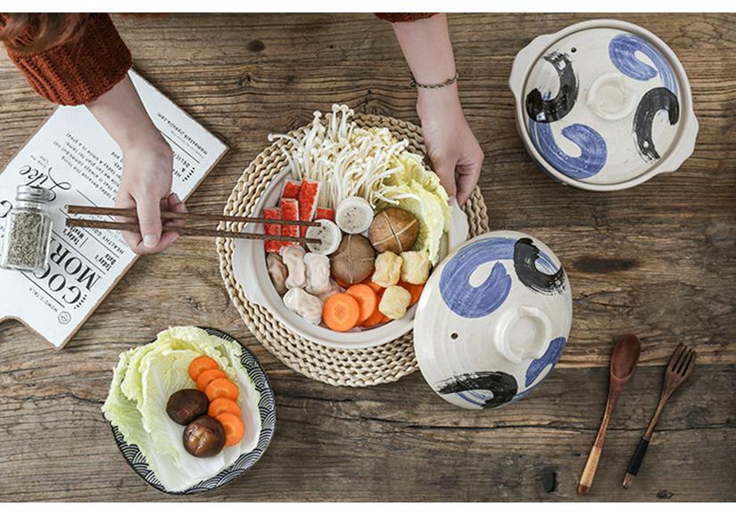 Bao Yi High-Temperature Japanese Ceramic Clay Soup Pot for Gas Stove