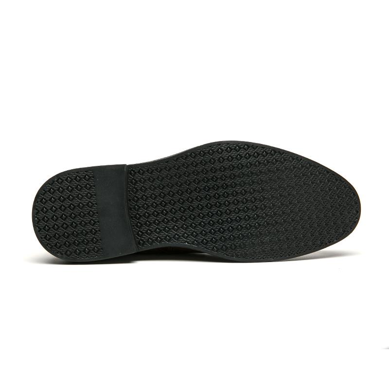 Chaussures en cuir décontractées pour hommes, style britannique, à bout pointu