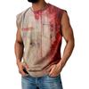 Men's Summer Solid Color Pocket Sports Vest Men's Sports Casual Vest