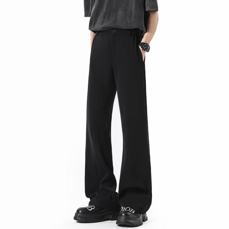 Men's Casual Drape Bootcut Trousers